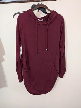 Long Sleeve Hooded maternity Tunic
